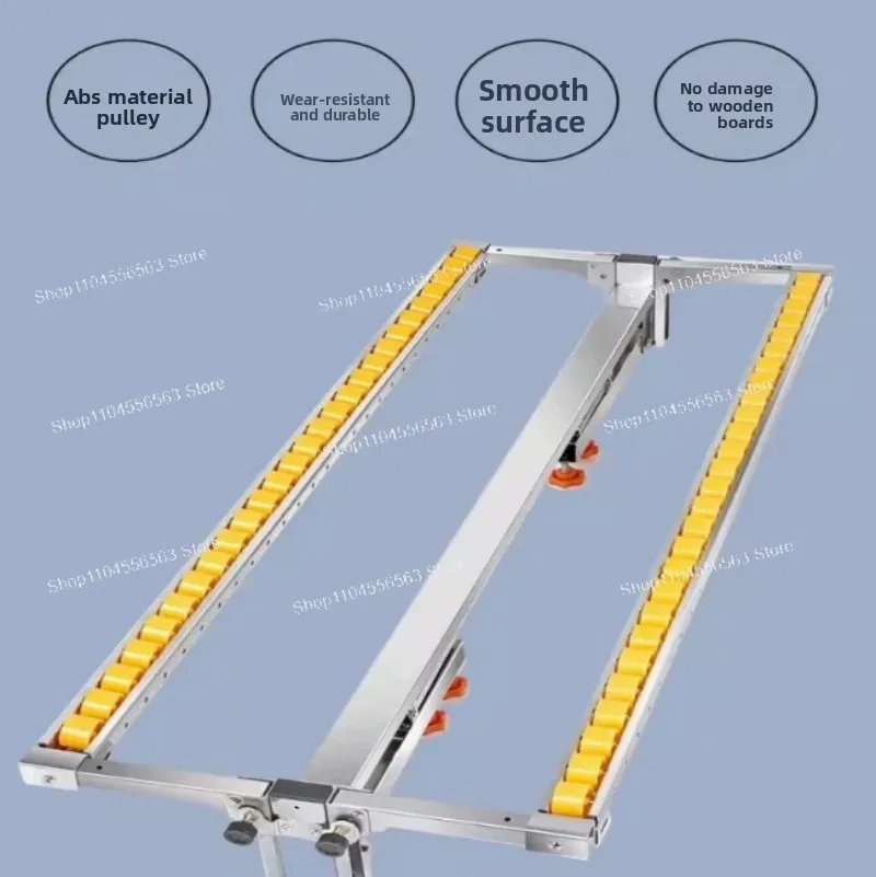 Double Row Woodworking Saw Table Shelf Open Board Artifact Saw Table Slide Rail Fluent Strip Support Frame