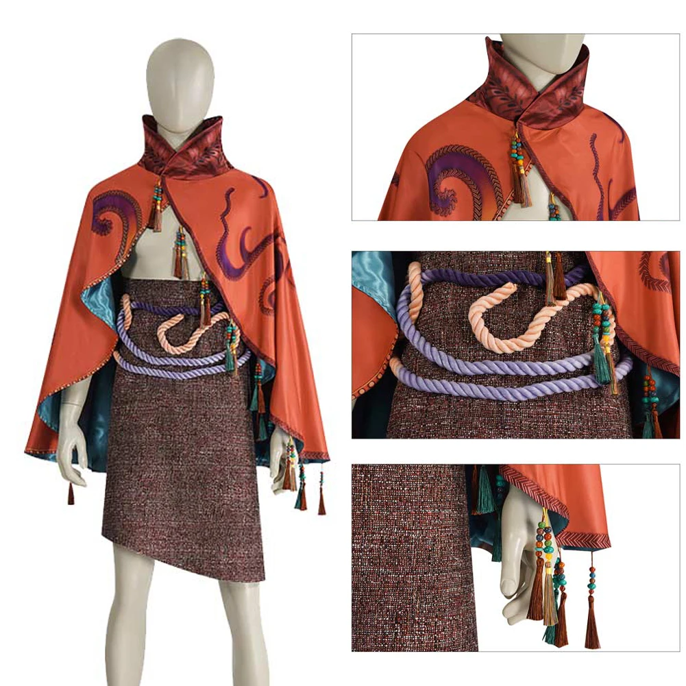 

Костюм для косплея «Аватар огненного ясеня» 2022, фартук, оранжевый плащ, комплект одежды для взрослых мужчин, ролевая игра на Хэллоуин, карнавальная вечеринка