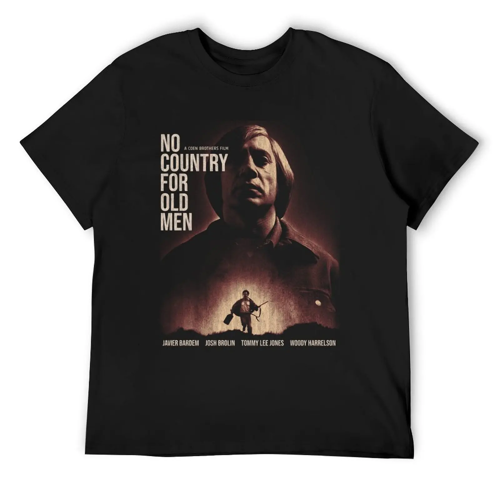 No Coúntry For Old Mén, ánton Chigúrh, Cormác McCárthy T-Shirt blacks Aesthetic clothing new edition mens tall t shirts