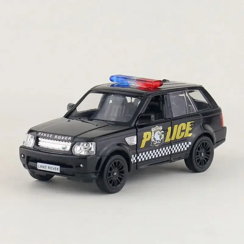 Modèle de voiture de luxe Range Rover SUV en alliage moulé sous pression pour enfants, voiture arrière côtelée, jouets de collection, échelle 1:36