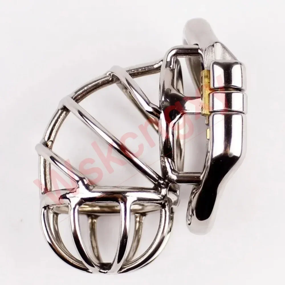 2024 New Reverse Design Stealth Lock Chastity Cage Stainless Steel Male Chastity Device Sex Toys for Men Penis Lock Cock Ring