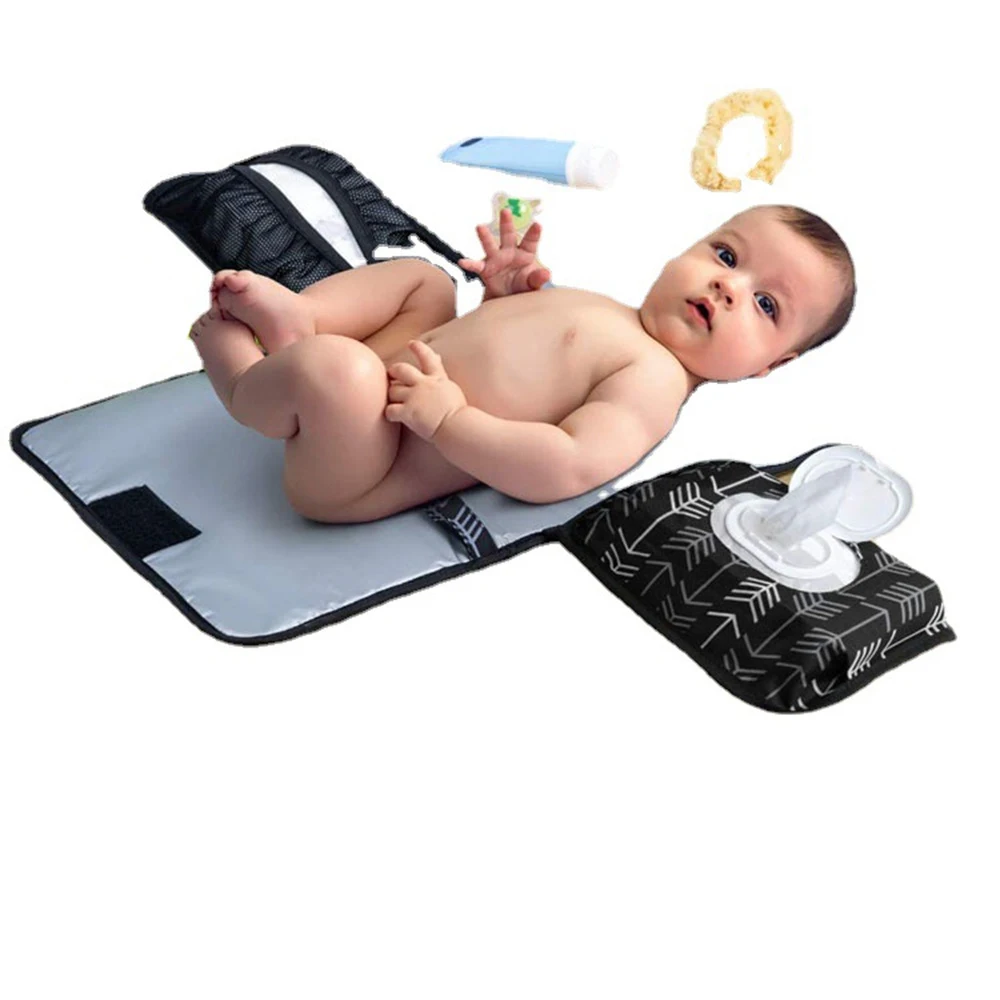 Portable Multifunction Foldable Waterproof Changing Pad Newborn Baby Diaper Changing Mat Changing Pads