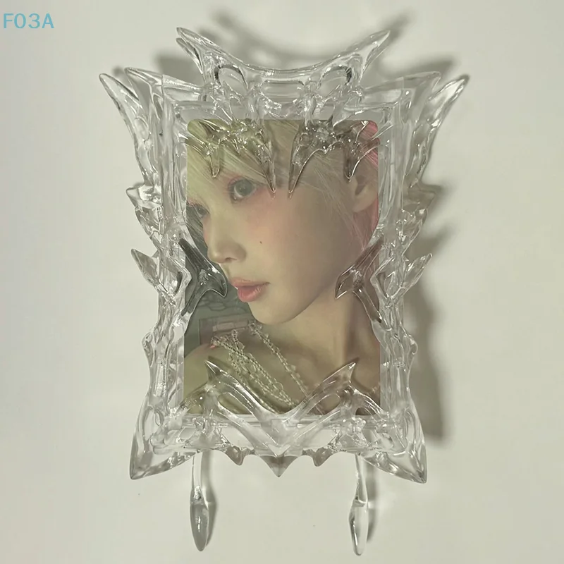 1 قطعة الراتنج ثلاثية الأبعاد فراشة حامل بطاقة شفافة Kpop عرض الصور غطاء واقية تصميم فراشة صغيرة