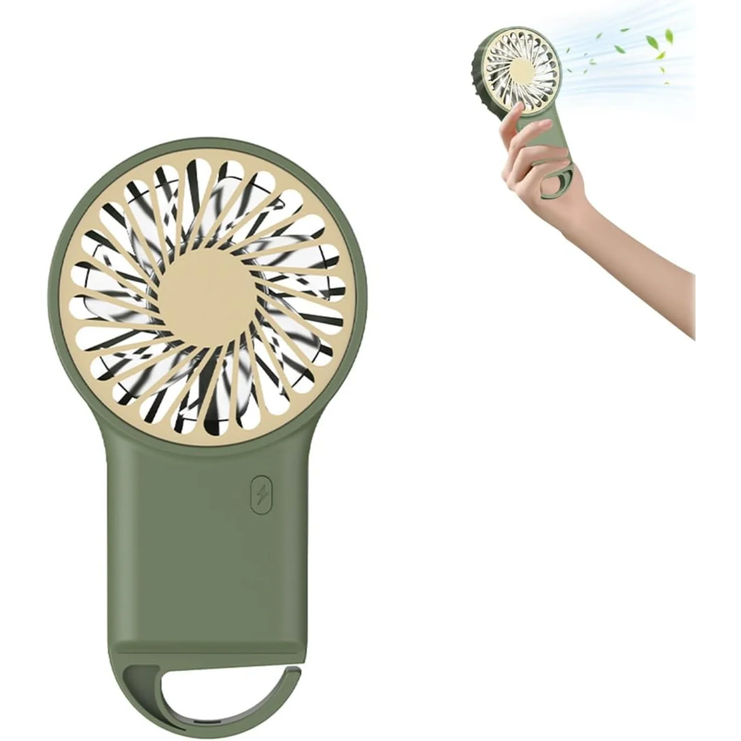 

Персональные вентиляторы Мини-вентилятор, Портативный ручной вентилятор с USB-аккумулятором, Регулируемая скорость, Маленький персональный вентилятор 2 в 1, Портативный настольный вентилятор