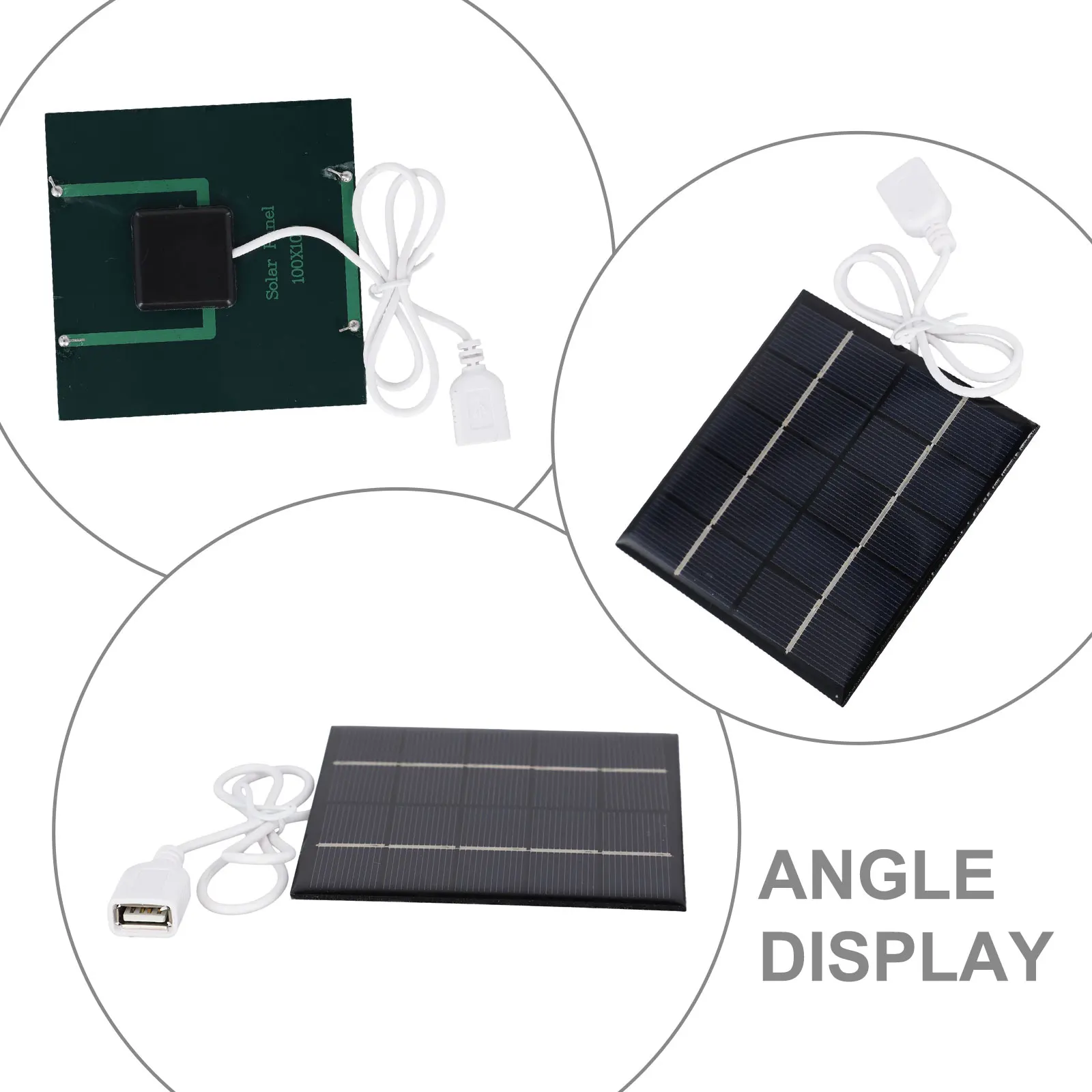 5V 5W Solar Panel Output USB Outdoor Portable Solar System Mobile Phone Chargers Solar Panel Battery Module Generation Board