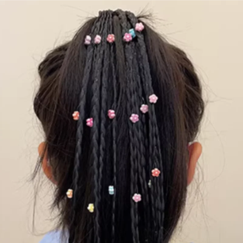 Nuevas pelucas coloridas, horquilla, soporte para cola de caballo, lazos de princesa, tocado trenzado fresco para niños, adorno de fiesta, accesorios para el cabello, regalos para niñas