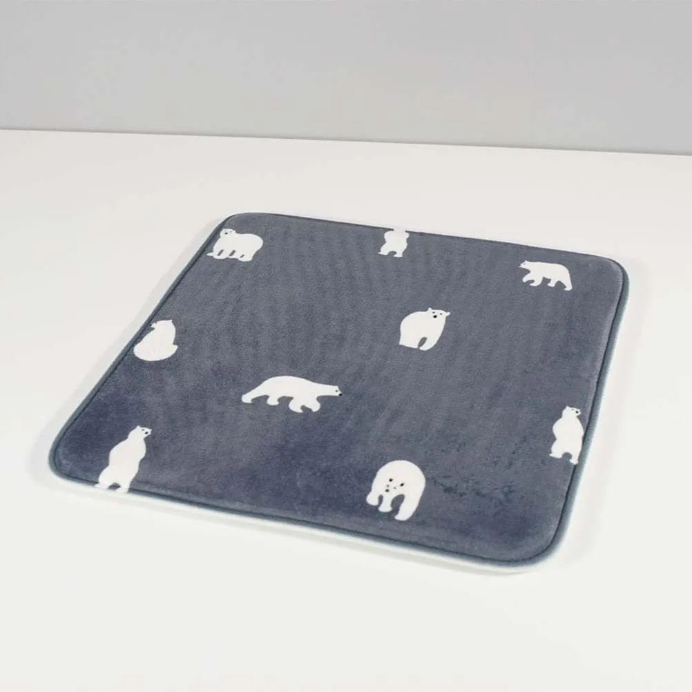 

Grey Memory Chair Cushion Seat Pad Cub Pattern Comfortable Chair Mat for Office Home Garden Car Decorative Use