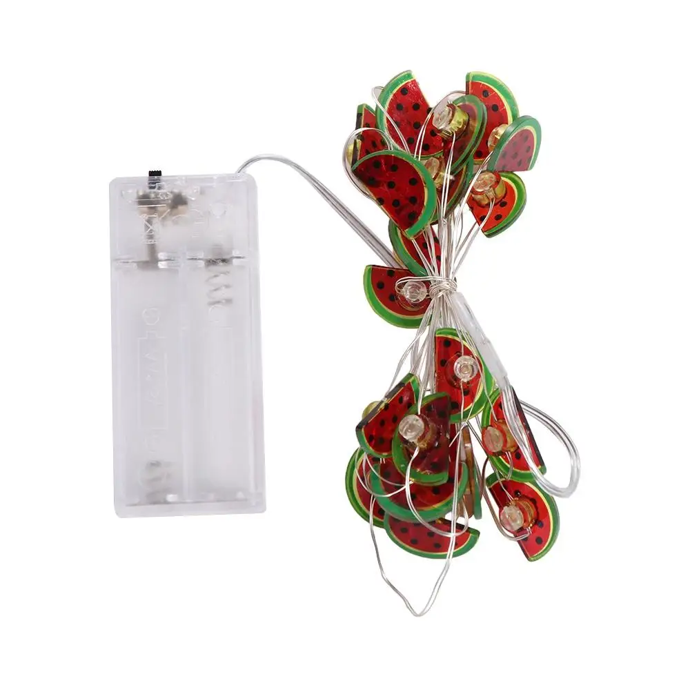 2M 20Led LED Watermelon String Lights Creative Colorful Fruit Night Lights Cute Fruit Colored Lights Birthdays Parties Wedding