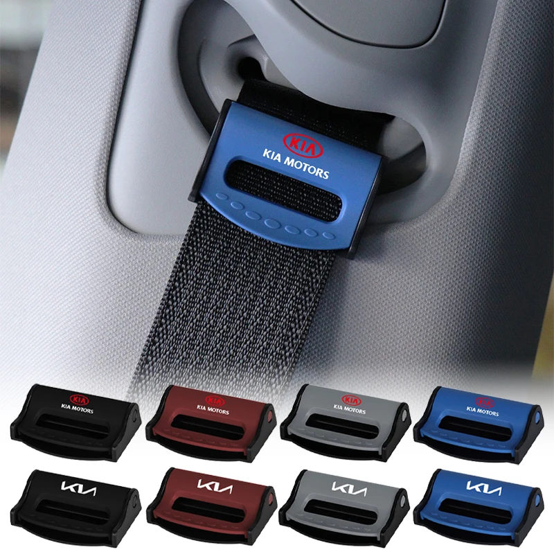 2/4 pçs para kia kn sportage optima sorento rio picanto ceed k4 k5 k6 soul clipe de fivela de cinto de segurança de carro anti-skid clipe de fivela fixa