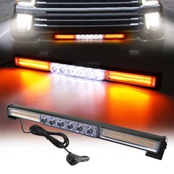 Flash Bar COB LED Strobe Light Bar Police Fireman Car Truck Flashing Emergency Warning Light Bar Beacon Lamp Yellow White