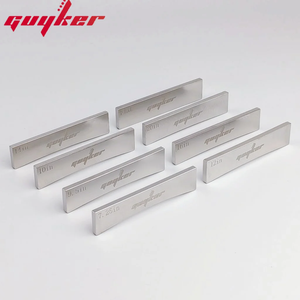 8 Size Guitar Radius Metal 304 stainless steel Machine pressure Fingerboard Fret Press Insert Guitar DIY Tools Guitar Accessorie