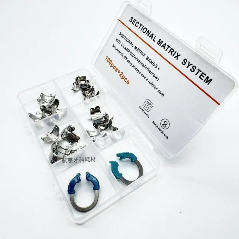 Laboratory Sectional Matrix System M4 Forming Sheet Set - Nickel Titanium Forming Clip Set s