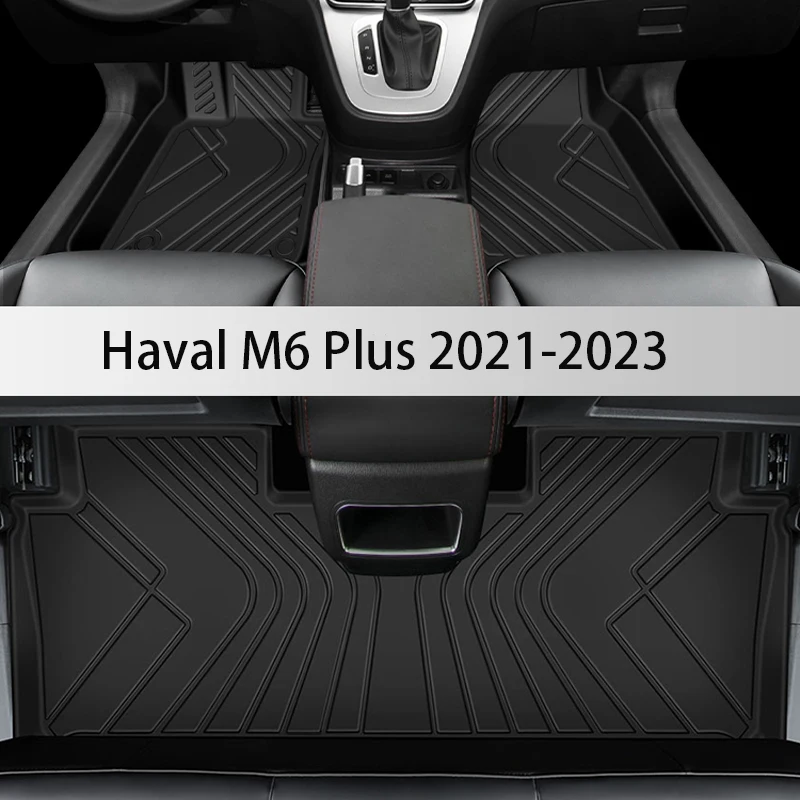 TPE Custom Car Floor Mats For Haval M6 Plus 2021 2022 2023 Auto Interior Waterproof Foot Carpet Accessories