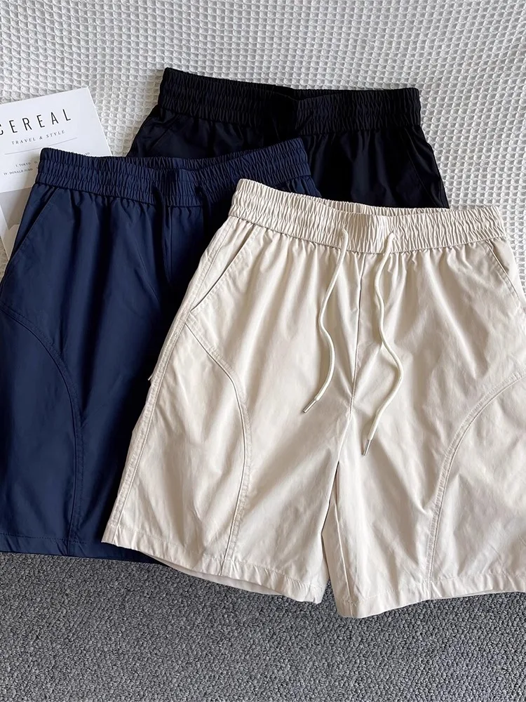 

Мужские летние спортивные свободные повседневные брюки средней длины American Sle Ice Silk Qui Dry orts для занятий спортом на открытом воздухе, прямой крой