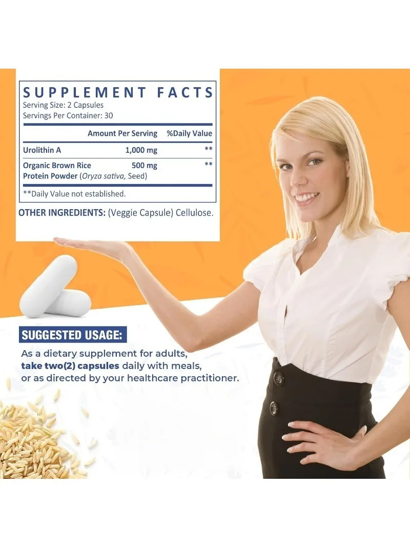 

Urea Supplement 1500mg Plus Brown Rice Protein, Used For Athletic Performance And High-quality Cells, Gluten Free, 60 Capsules