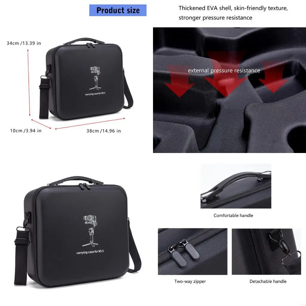 

193A Durability EVA Hard Case For RS5 Stabilizers Box Perfect Fit Waterproof Protections