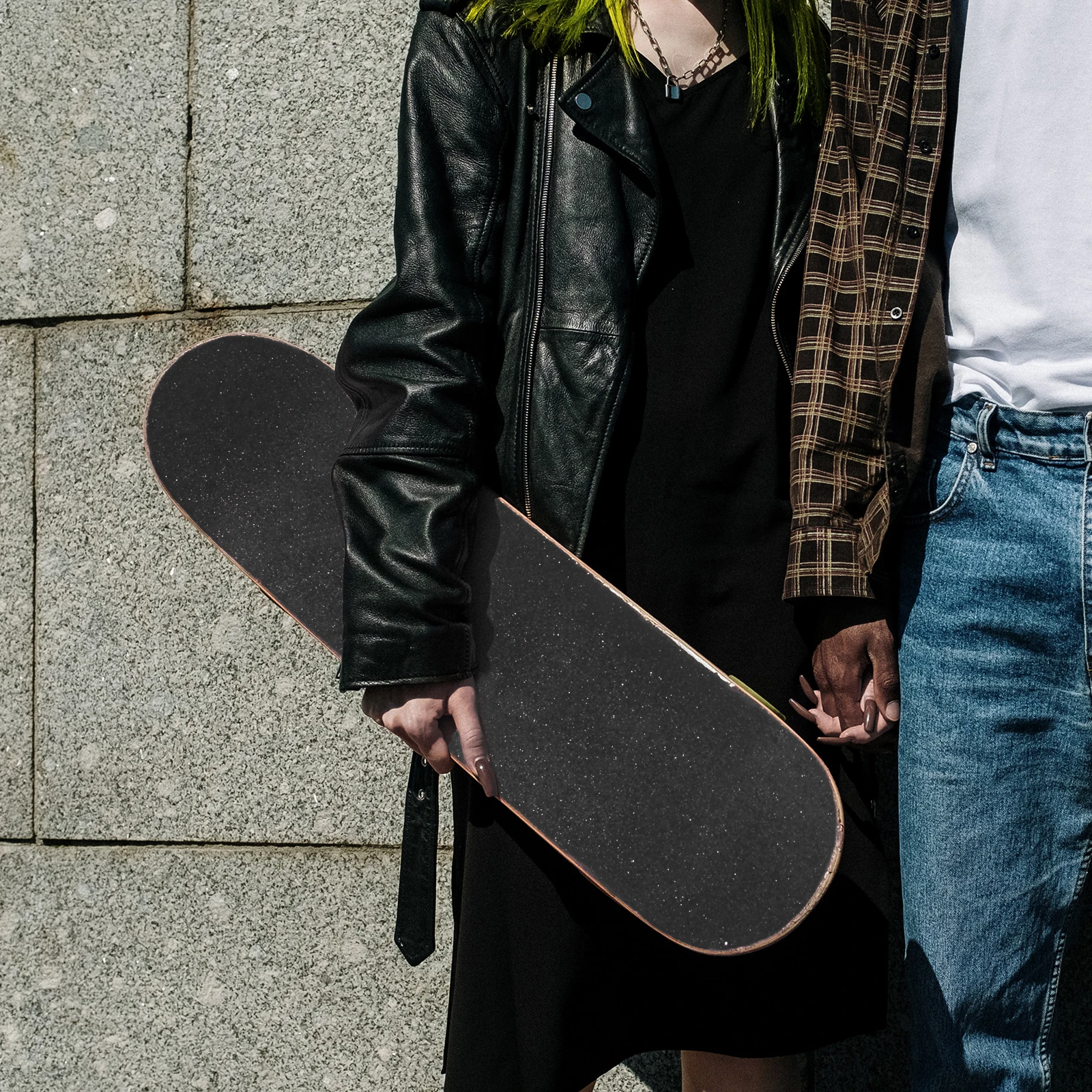 

Skateboard Grip Tape Sheet Sandpaper 80X20Cm Black Strong Adhesive For Wheelchair Stairs Pedal Durable Abrasive