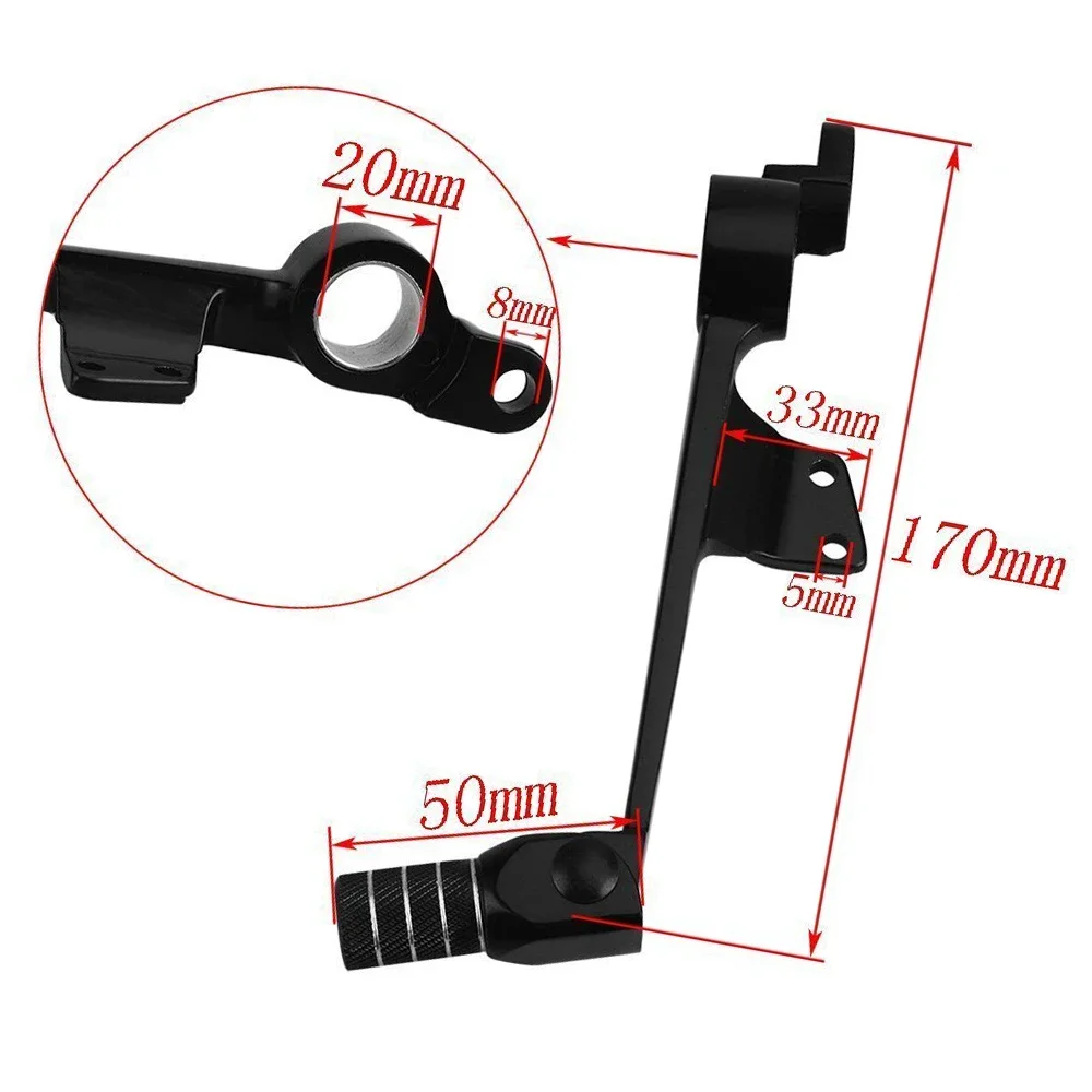 Motorcycle Accessories CNC Aluminum Motorbike Rear Brake Foot Pedal Lever For Honda CBR600RR cbr600 rr 2003 2004 2005 2006 - view 6