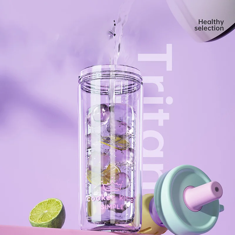 Vaso de agua con pajita COOKER - Water Filter Straw reseña y precio