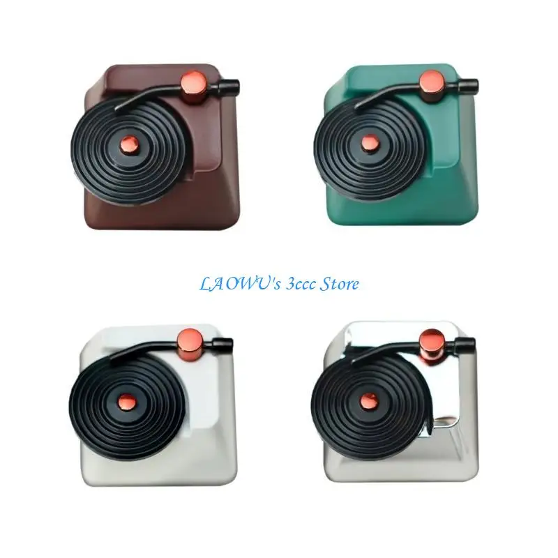 

Y8AD Vinyls Record 3D Keycap Artisanal ESC Stainless Steel Keycap for Mechanical Keyboards