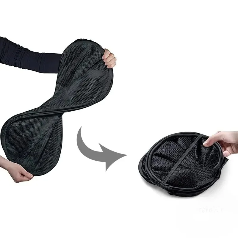 سلة غسيل محمولة قابلة للطي، نمط منبثق شبكي قابل للطي مع مقابض معززة مناسبة لغرف الأطفال والمساكن والسفر