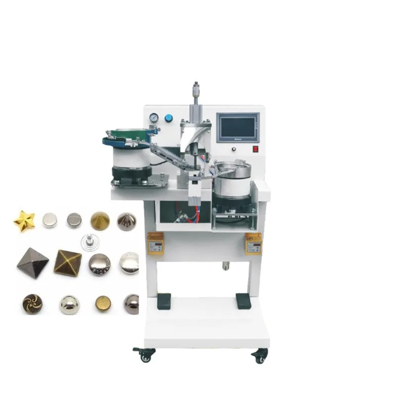 Automatic Irregular square button  snap button riveting machine