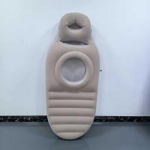 Imagen 2 del producto Almohada de maternidad inflable con orificio para el ombligo, colchón de maternidad de cuerpo completo, puede aliviar el dolor de espalda y cadera para mujeres embarazadas, almohada de maternidad ajustable