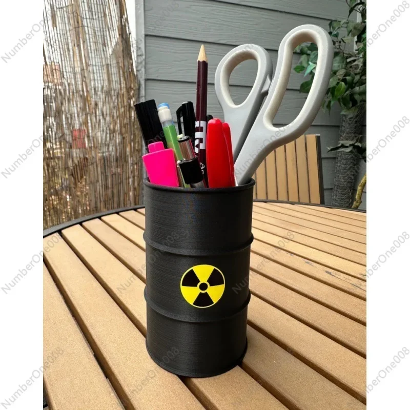 الإشعاع المشع علامة حامل قلم الإبداعية سطح المكتب المنزلي زخرفة صغيرة القرطاسية تخزين دلو الديكور #5