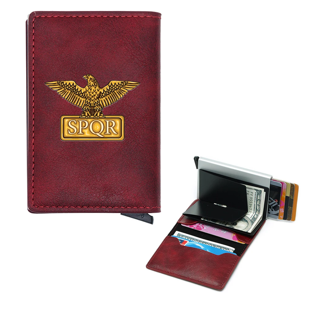 

Classic SPQR Eagle Cover Rfid Credit Card Holder Men Wallets Bank Cardholder Case Small Slim Thin Mini Women Wallet