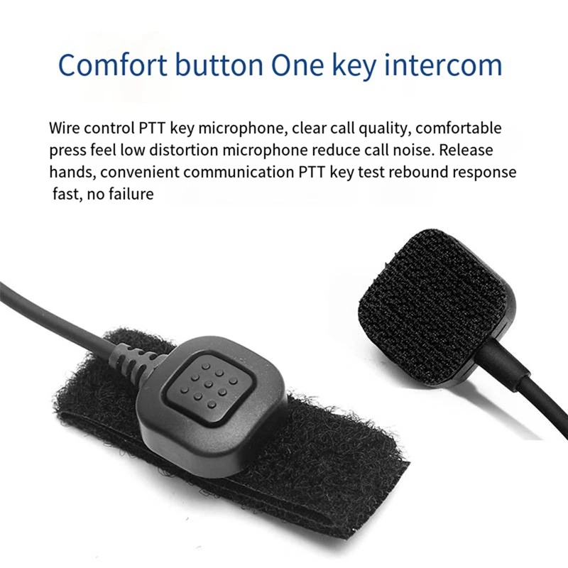 Intercom Throat Microphone Headset Throat Vibration For Baofeng BF-UV5R 888S 82 Throat-Controlled Air Duct Headset