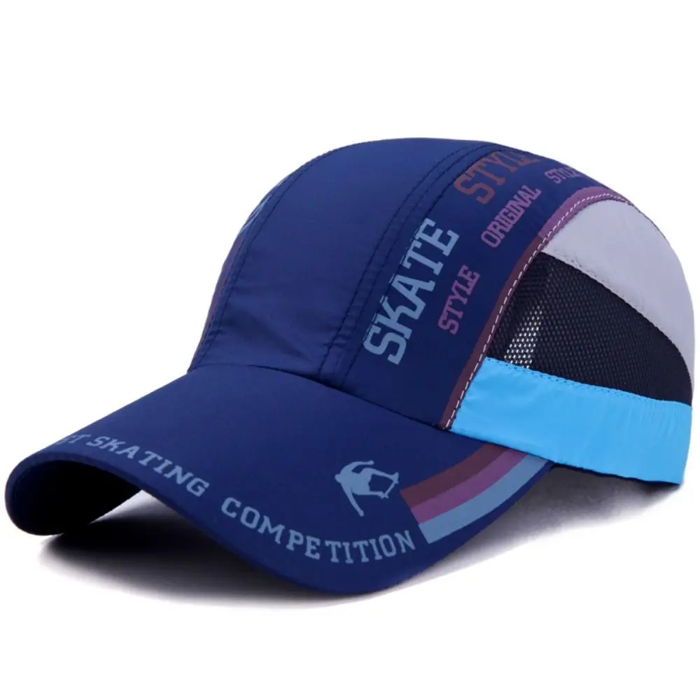 Quick Drying Quick Drying Hat Ultra Thin Breathable Sunshade Baseball Hat Adjustable Letter Patchwork Breathable Baseball Cap image 2