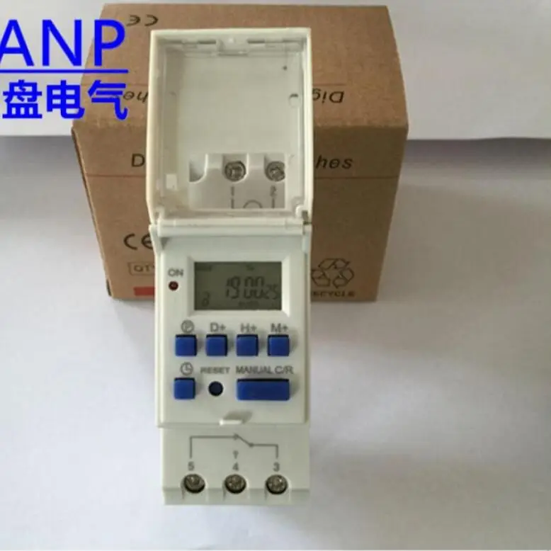 THC15A Daily/Weekly Programmable Digital Timer Switch Din Rail Time Switch Relay 16A 220V AC 230V 110V 24V 12VDC