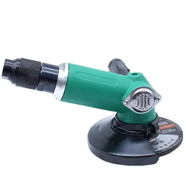 5 Inch Pneumatic Air Angle Grinder for Polishing Pads Marble Granite Tile Sander Machine Abrasive Tools