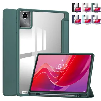 Etui do Lenovo Tab M11 2024 11,0 cala Akrylowe, trójskładane etui z klapką Funkcja automatycznego budzenia Wbudowane gniazdo na pióro do Xiaoxin Pad 11
