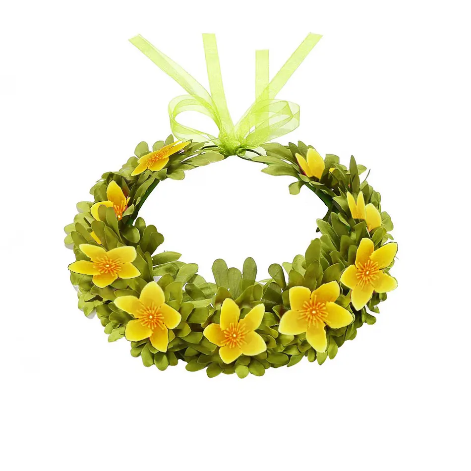 Прекрасный головной убор Disney Moana 2, танцующий цветок, гирлянда, детский и взрослый Гавайский пляжный головной убор с цветочным принтом, аксессуар для косплея принцессы Vaina