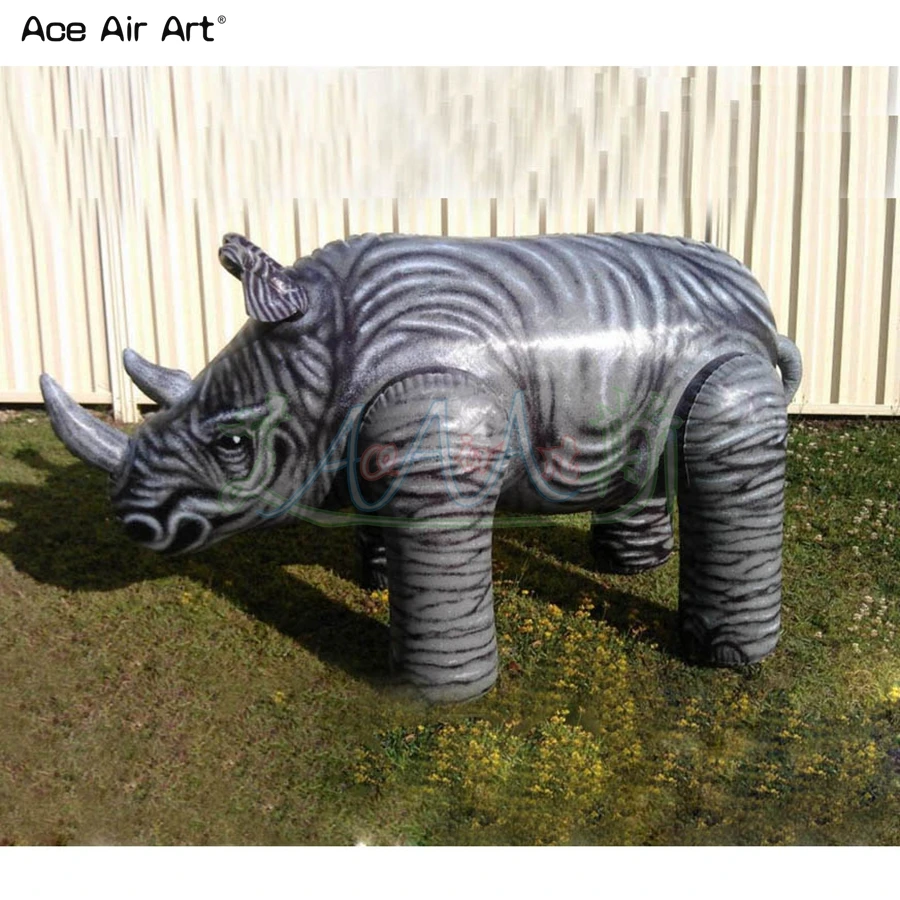 2022 Factory Supply Inflatable Rhinoceros Replica, Giant Inflatable Animal For Event Advertising Exhibition Made By Ace Air Art