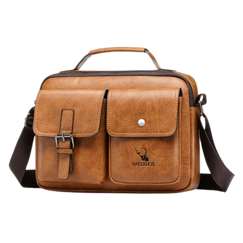 Men\'s Bags Genuine Leather Handbags Shoulder Messenger Bags Casual Briefcases Leather Laptop Bags Men\'s Business Travel Bag