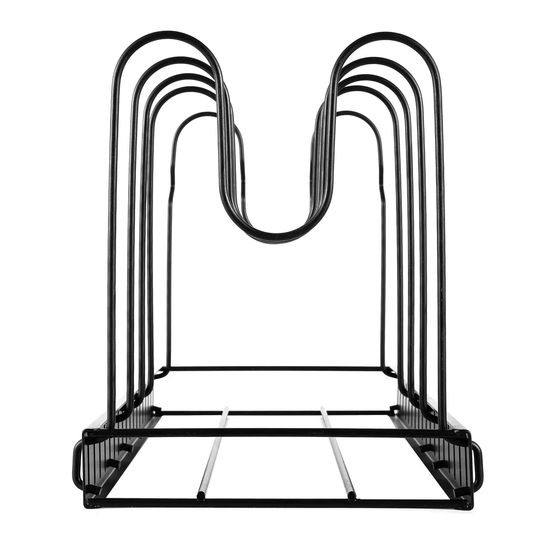 manufacturer's stock double-sided pot rack for kitchen storage, easy to disassemble vertical iron wire pot rack, multifun