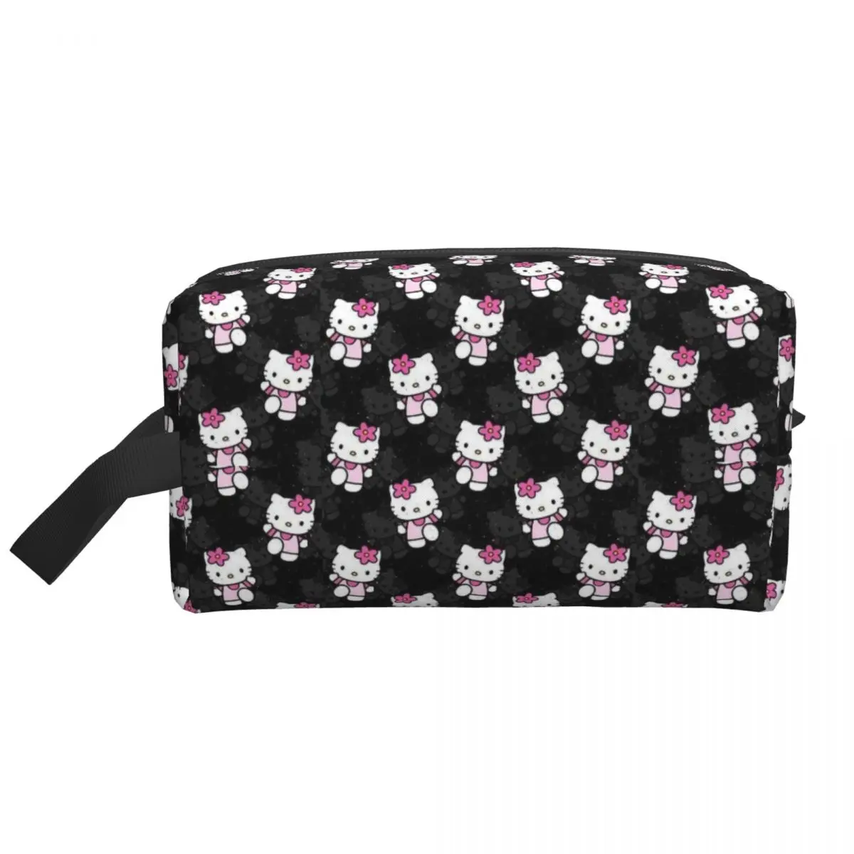 Custom Cute Sanrio Hello Kitty Travel Toiletry Bag for Women Makeup Cosmetic Organizer Beauty Storage Dopp Kit