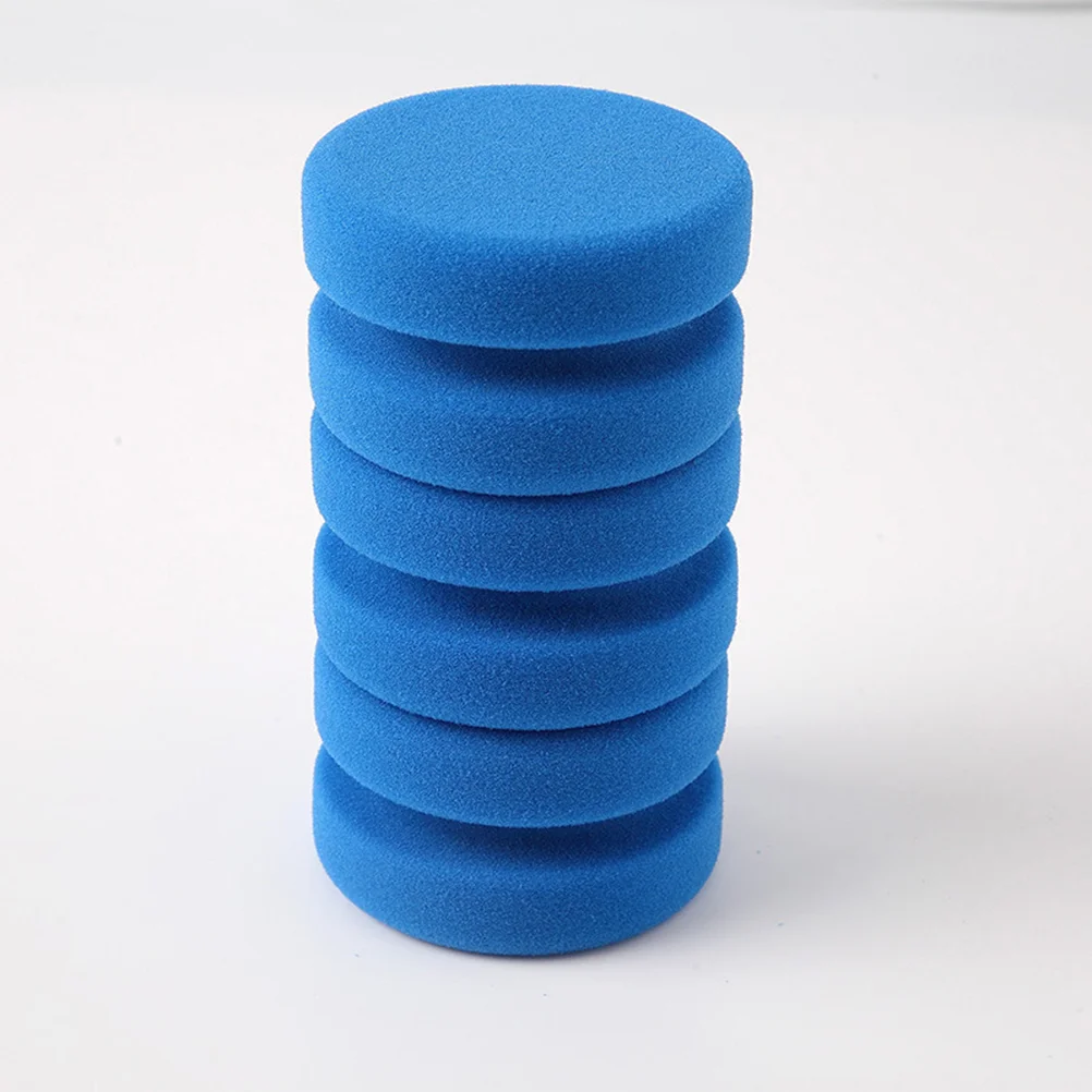 

5 Pcs Cleaning Sponges Double Side Car Maintenance Tools Waxing Polishing Sponge for Kitchens Bathroom Car (Blue)