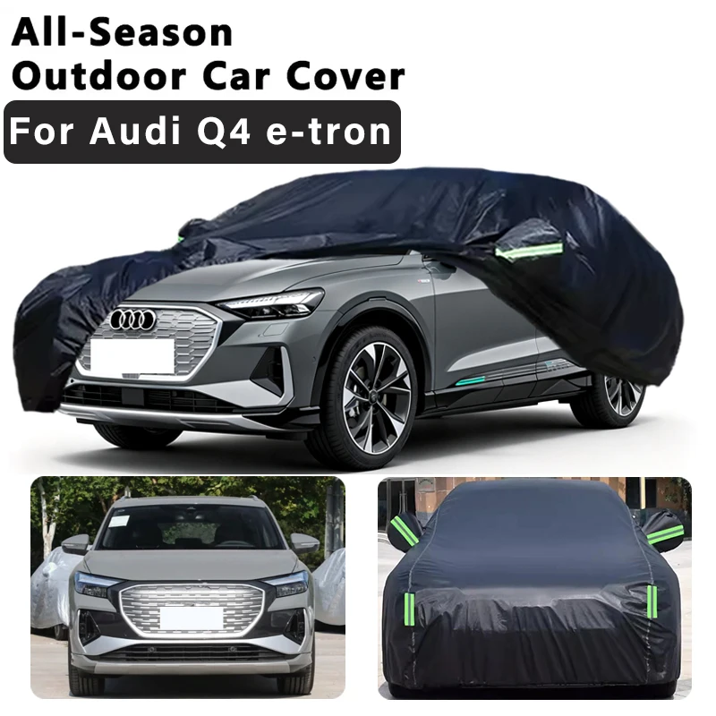 

Чехол для автомобиля Audi Q4 E-tron, полноразмерный, для улицы, защита от солнца, УФ-излучения, пыли, дождя, снега, града, черный, аксессуары для авто