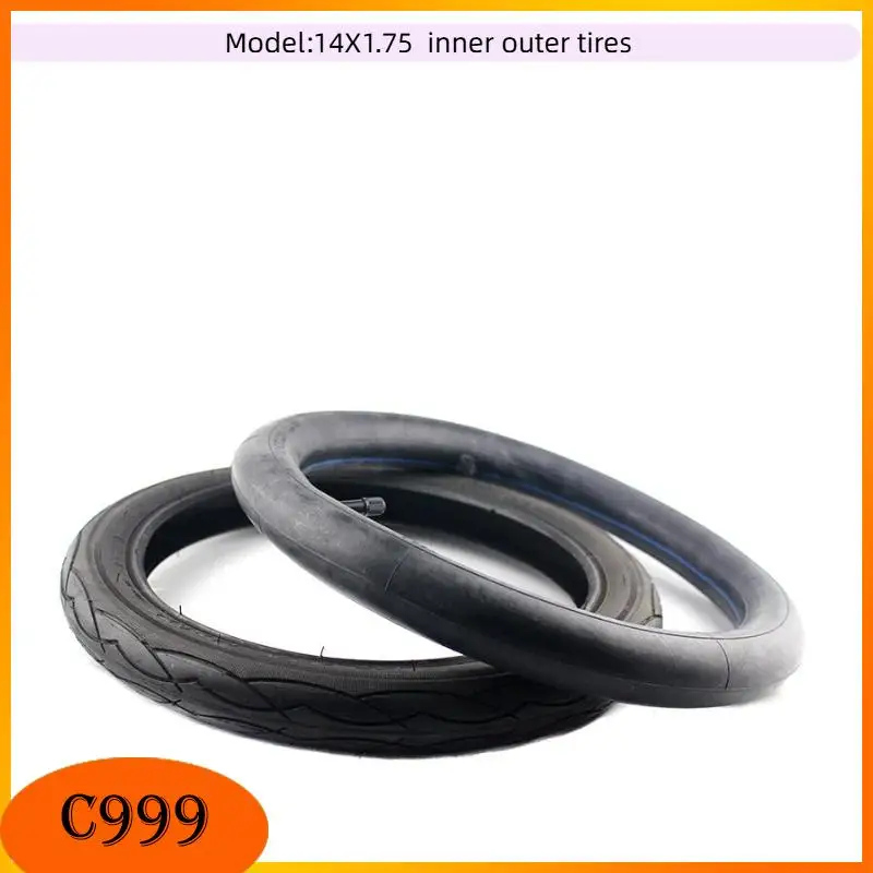 14X1.75(47-254) Tire Fit Children Bike Tyre Folding Bikes Bicycle Parts Tube 14*1.75 Tyre Thick and Durable