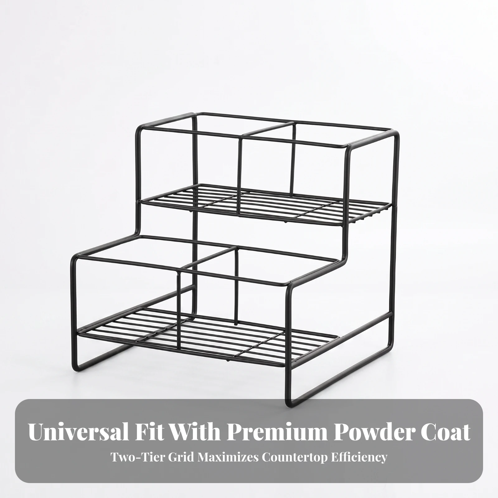 Syrup Bottle Rack No-Installation Tabletop Storage Rack Stepped for Baristas, Countertop, Home Coffee Stations