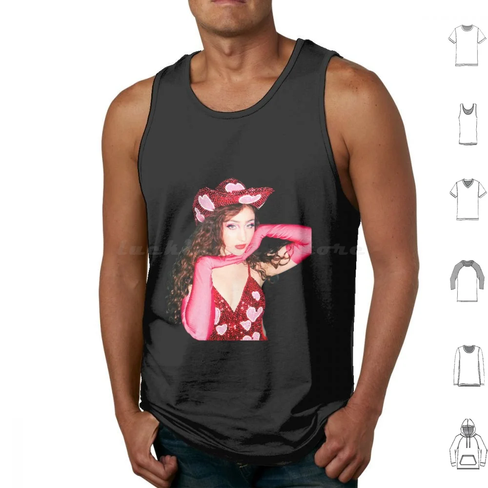 Chappell Roan Princess Tank Tops Print Cotton Chappell Roan Pink Club Music Pink Chappell Hot To Go Red Wine Supernova