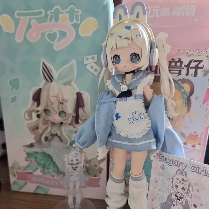 

Wanmeng Sugary для девочек, десертная вечеринка, подвижная восьмиточечная кукла, слепая коробка, игрушка, фигурка, изысканное настольное украшение для девочек, подарок