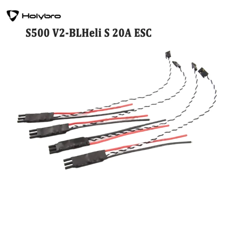 Запасные части Holybro BLHeli S 2-4S 20A ESC S500 V2 EFM8BB21F16G MCU поддерживает Dshot150, Dshot300 и Dshot600 для RC FPV Drone