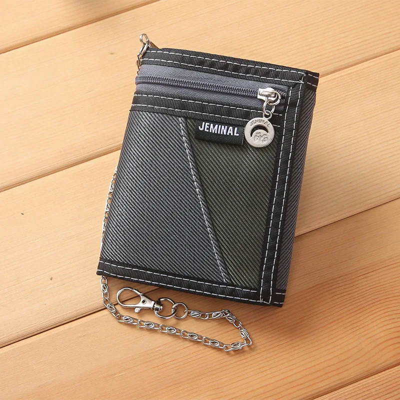 Wallet Cards ID Holder Bags Burse Fashion Men Wallets Good Quality Canvas Fabric Short Clutch Purses Male Moneybags Coin Purse