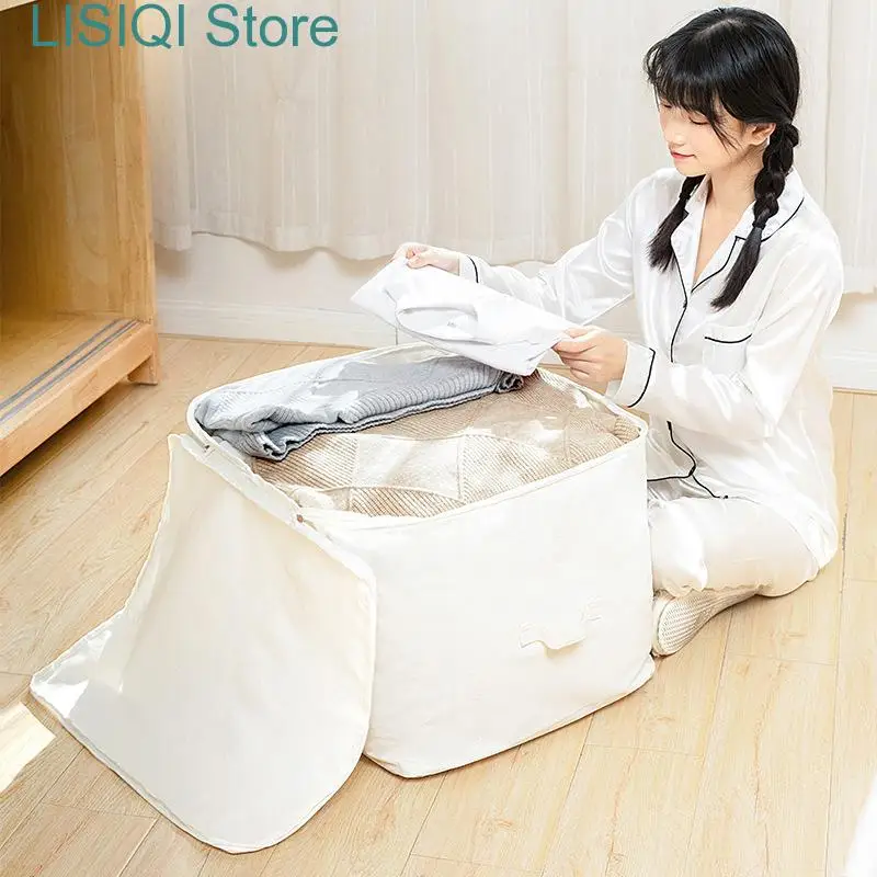 New Extra Large Storage Bag with Reinforced Handles & Zippers Heavy Duty Moving Tote Closet Organizer for Clothes Pillow