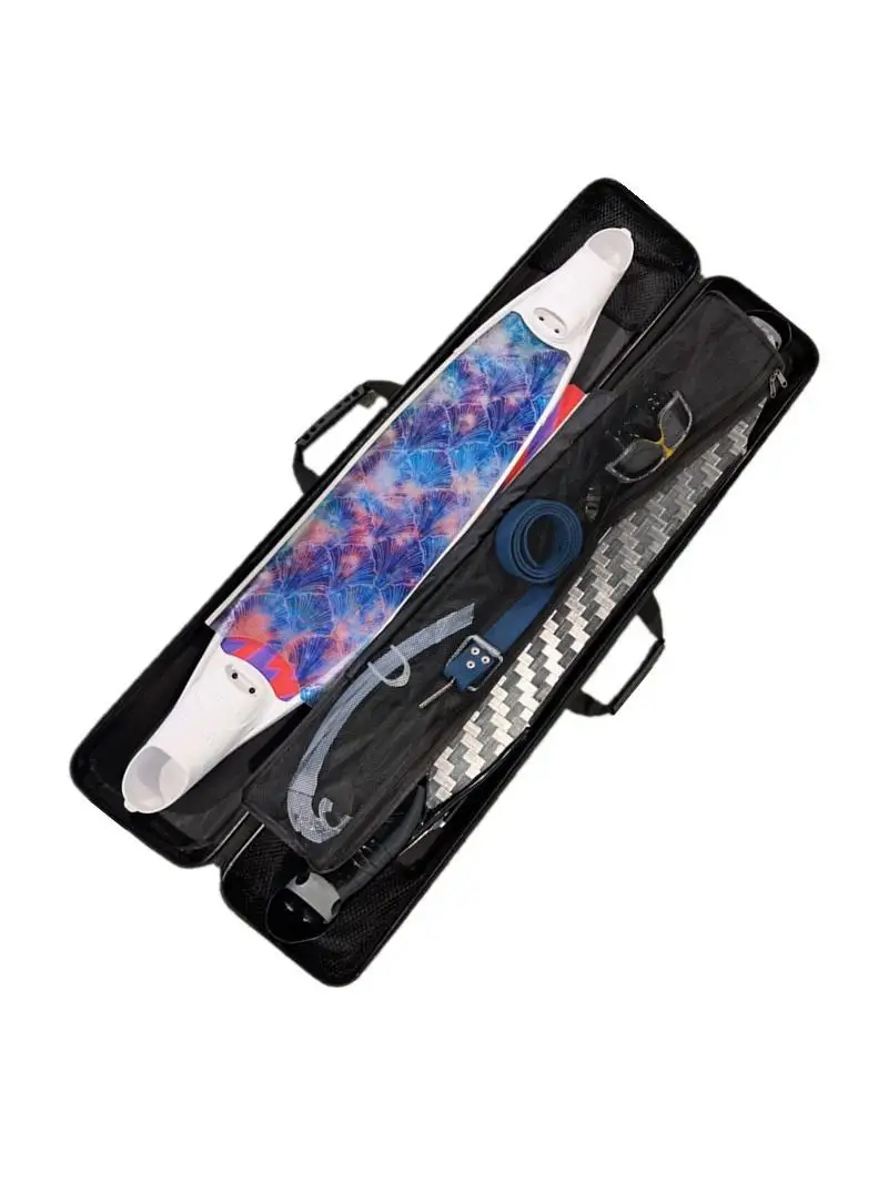 

High Aesthetic Value Pure Carbon Fiber Diving Equipment Bag Submersible Pool Kit with Fin Foot Pads Prure Resistant Box