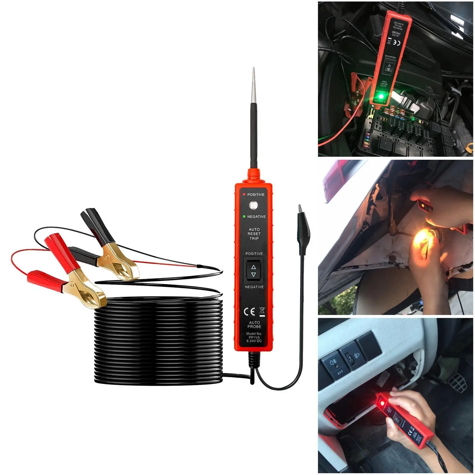 Electric Circuit Tester Car diagnostic Probe Pencil Test Pen Electrical Diagnosis Tools Multifunctional Car Battery Tester